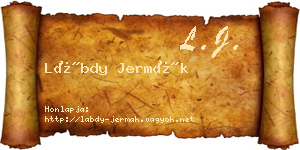 Lábdy Jermák névjegykártya